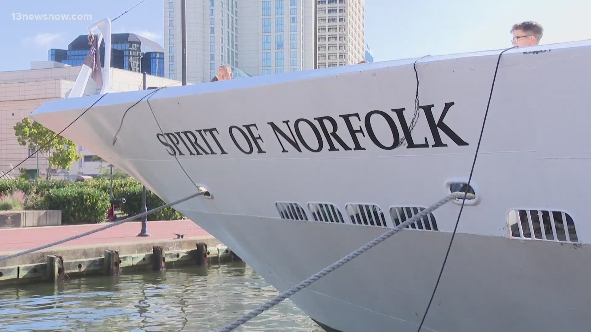 Two years ago, the Spirit of Norfolk was destroyed in a fire, but today, the new vessel set sail with City Cruises.