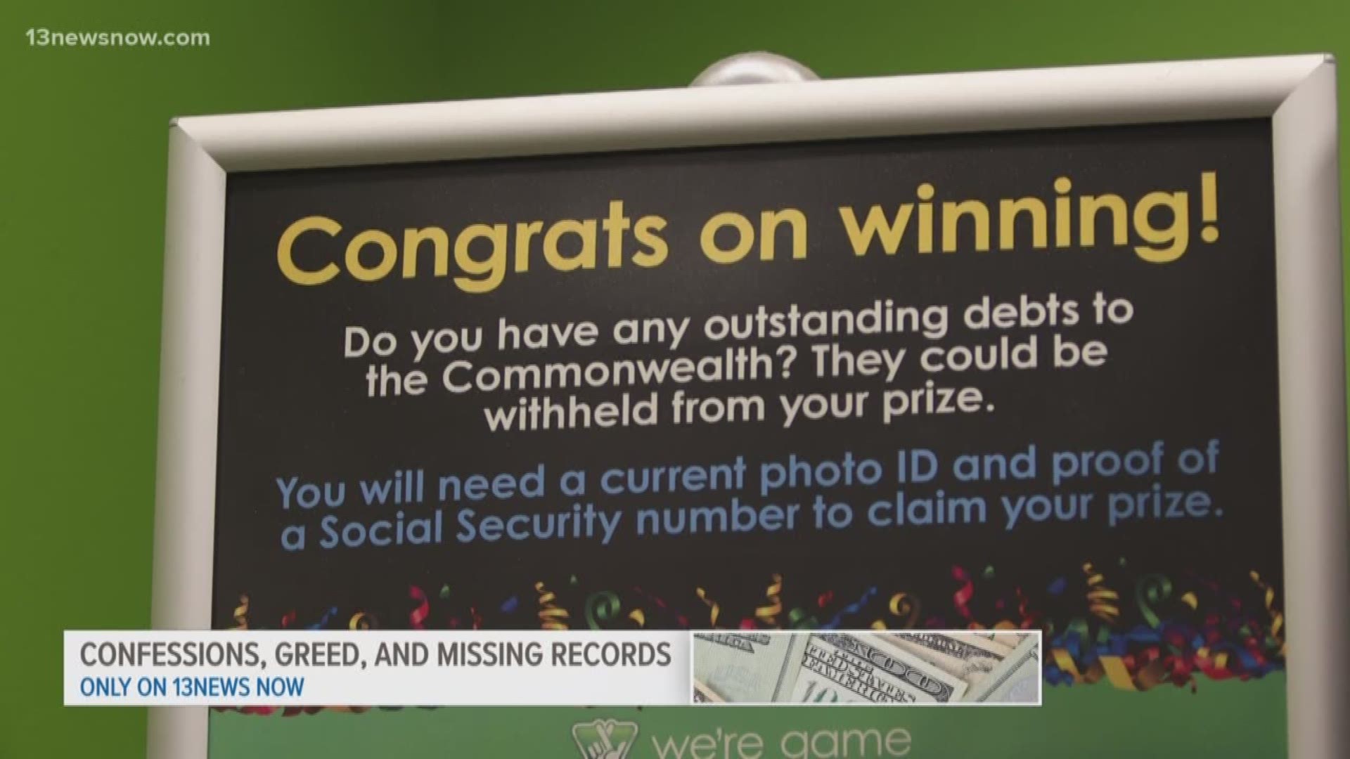 A woman in Hampton was told she owed back taxes on her lottery winnings. The thing is, she never played the lottery. It turns out her boss forged her information.