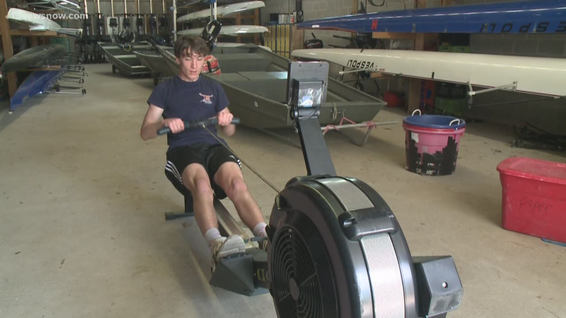 Maury High School rower, Zach Grossman is like many area athletes who have to patiently wait to play due to the coronavirus outbreak.