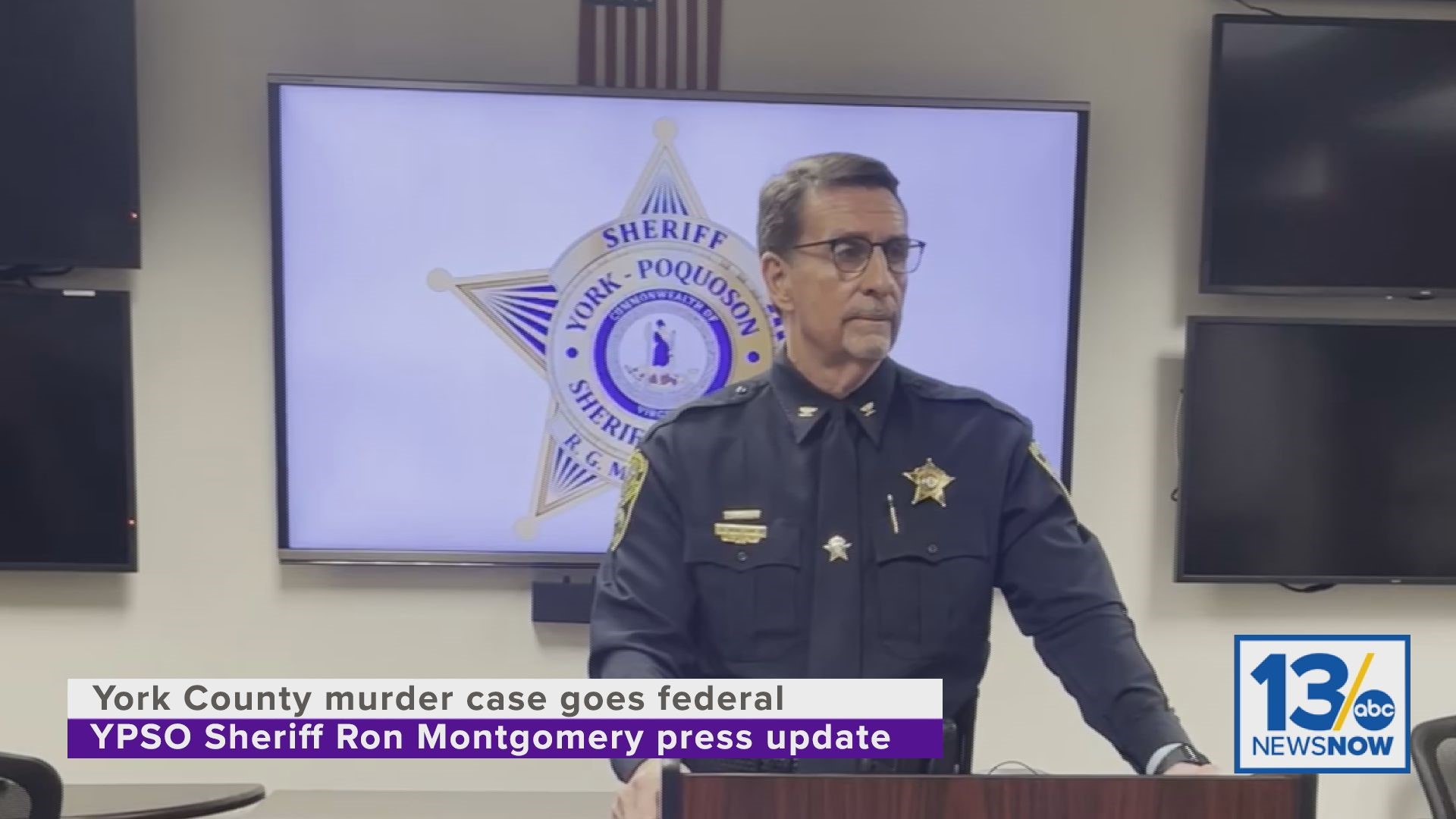 York Poquoson Sheriff gives press conference on Ty #39 osha Mitchell murder