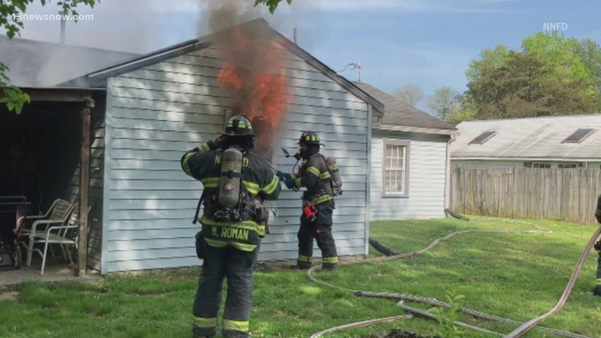 It was a busy night for firefighters across Hampton Roads, with residential fires breaking out in Norfolk, Newport News, and Suffolk.