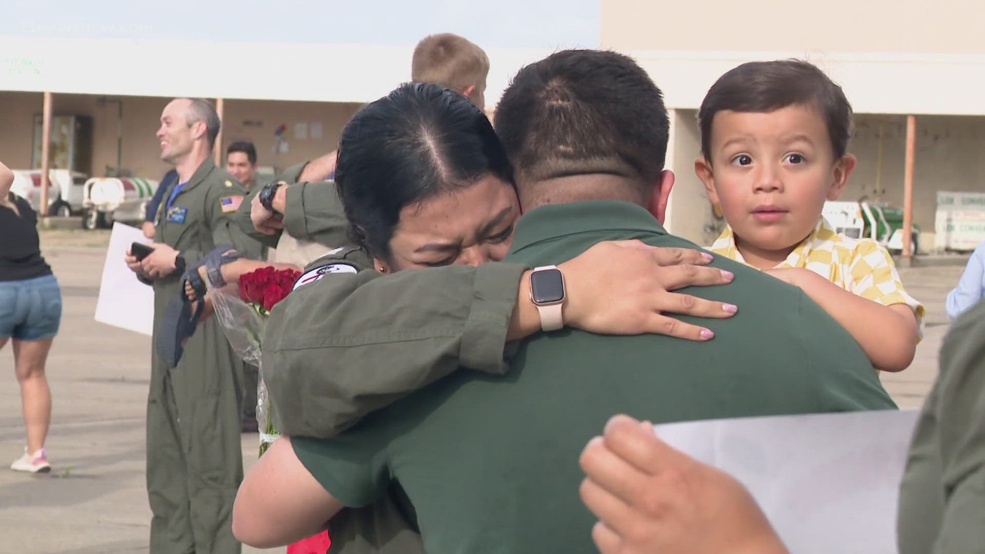 Two carrier air wing squadrons kicked off a series of Navy homecomings in Hampton Roads.