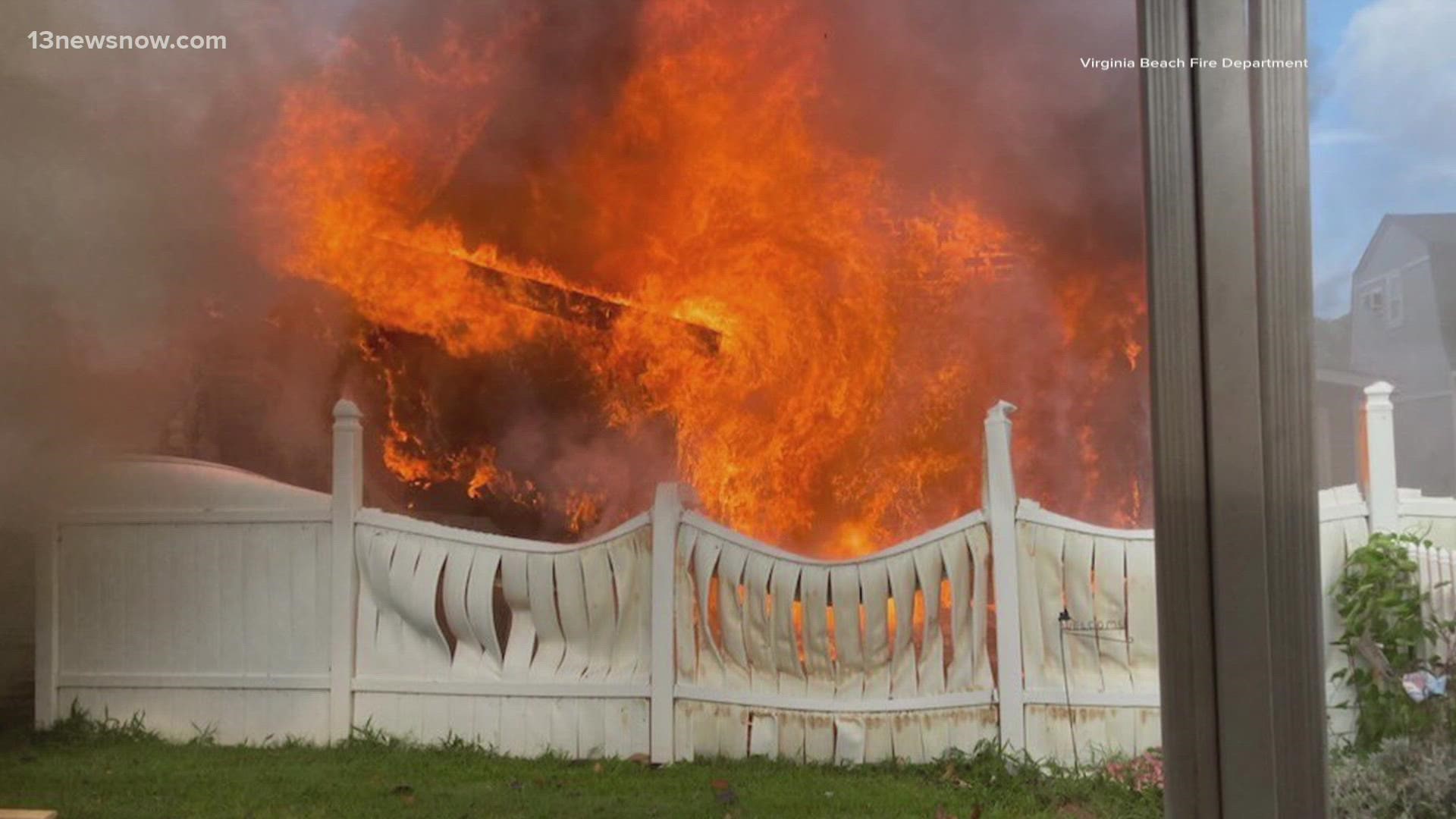 A fire did heavy damage to a two-story home on Forest View Drive on Tuesday morning, displacing five people.