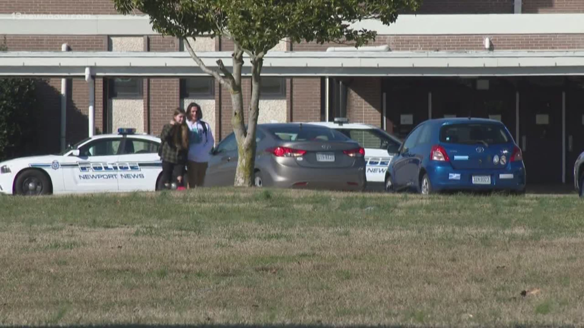 13News Now Allison Bazzle spoke to students and parents about the threat that prompted extra police presence at Menchville High School.