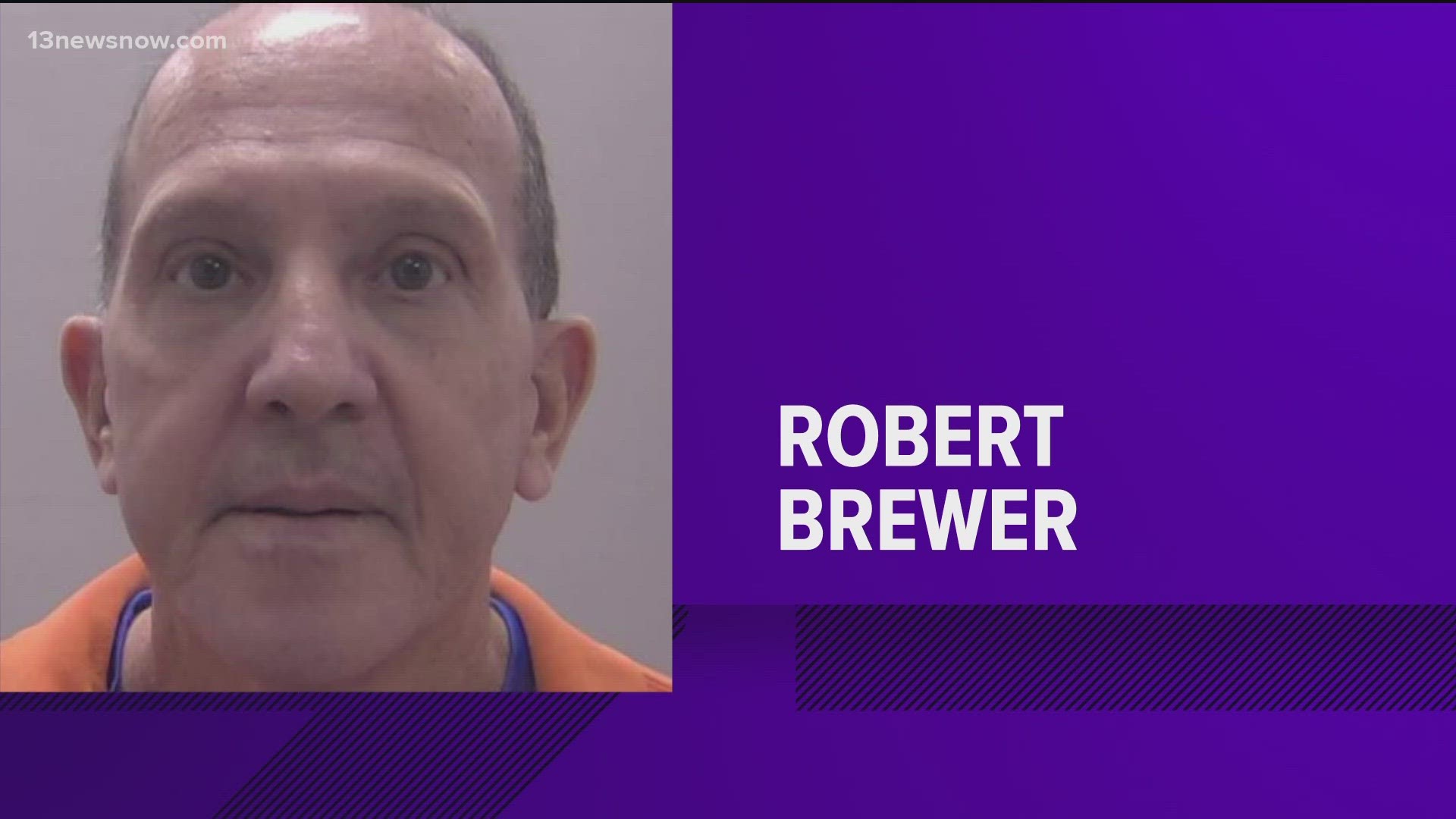 Online court records show 62-year-old Robert Brewer is facing a total of 19 charges.