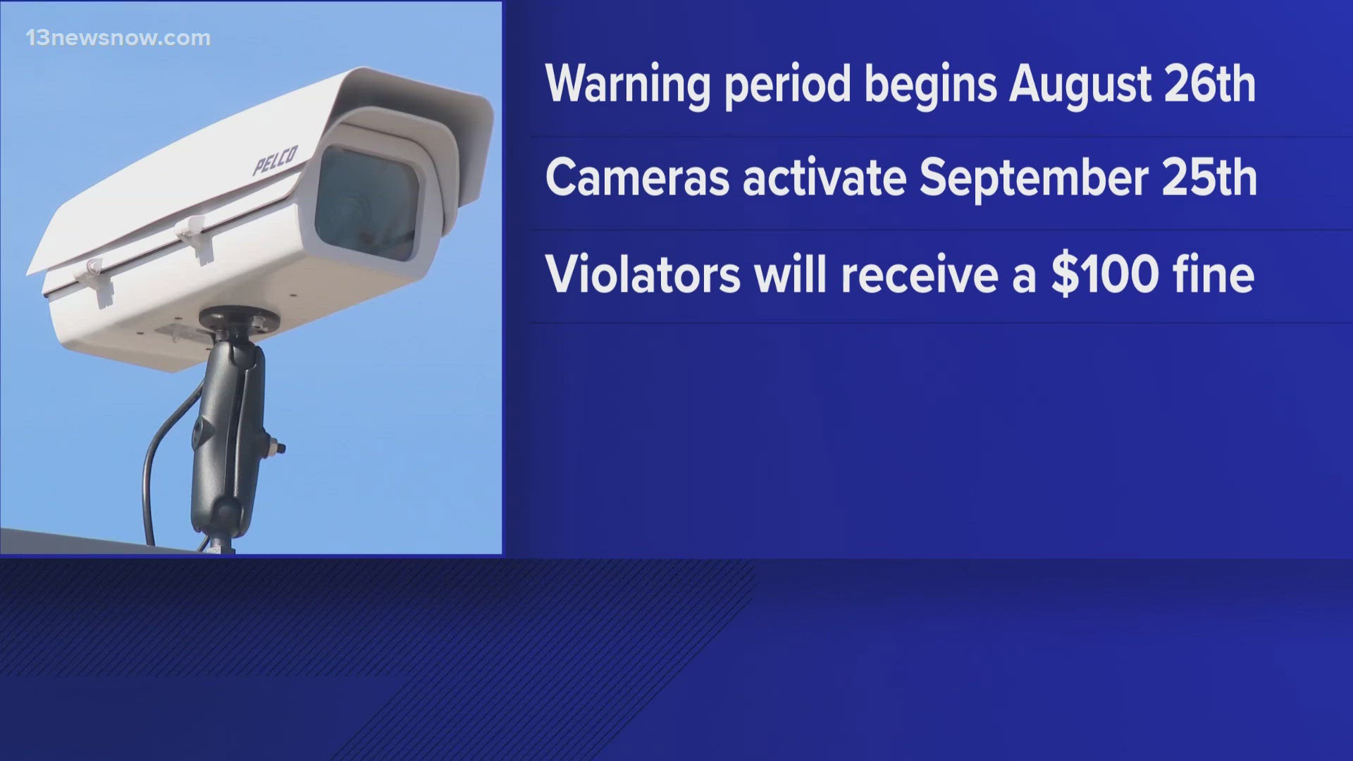 York County is launching new school zone speed enforcement cameras, the York-Poquoson Sheriff’s Office said. The 30-day warning period will begin on August 26.