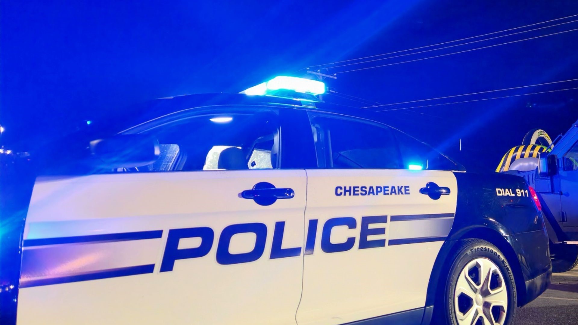 Chesapeake police say they responded to the 4600 block of Backwoods Road off of Ballahack Road Wednesday around 7:20 p.m. for a report of a single-vehicle crash.