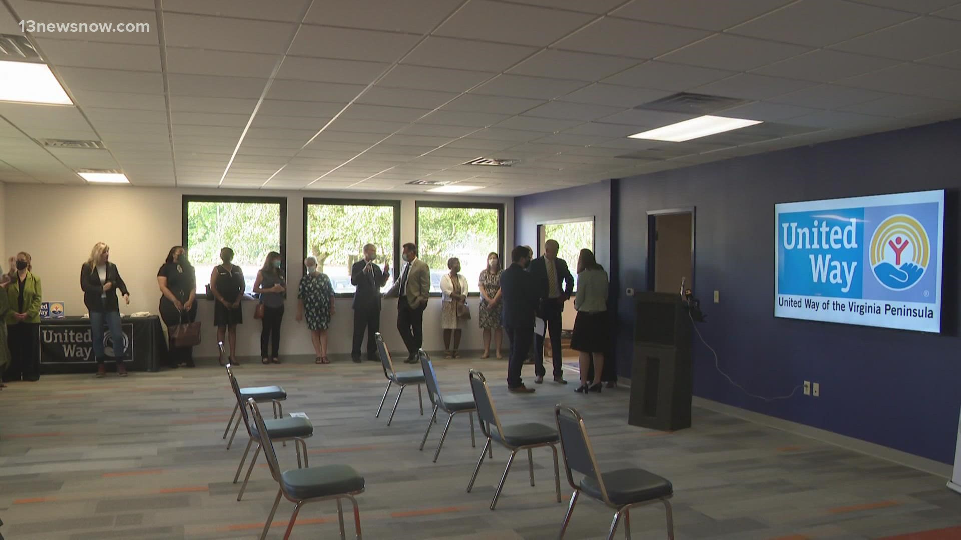 United Way of the Virginia Peninsula announced it is opening a $1 million facility in Yorktown, 'United We CAN.'