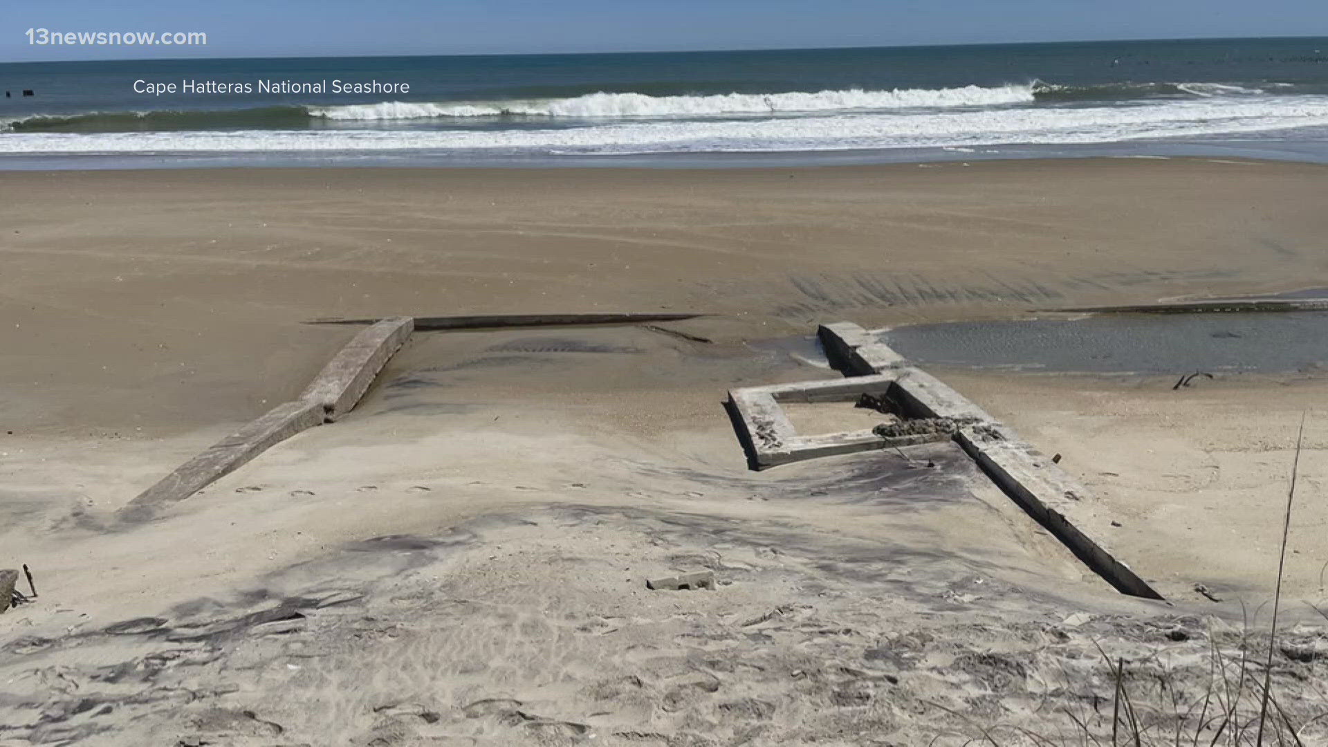 In North Carolina, a section of beach in Buxton is closed more than a month after crews discovered petroleum contamination.