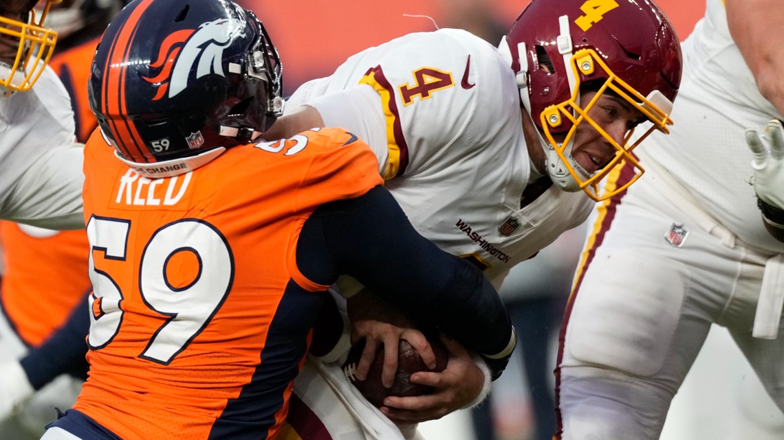 Denver Broncos outside linebacker Malik Reed (59) plays against