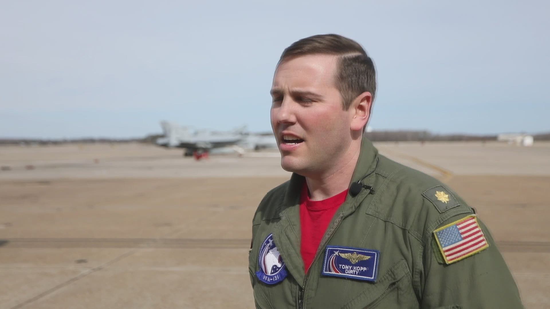 Lieutenant Commander Tony Kopp is a training officer for VFA-131. Listen to why he decided to remain a fighter pilot within the Navy.