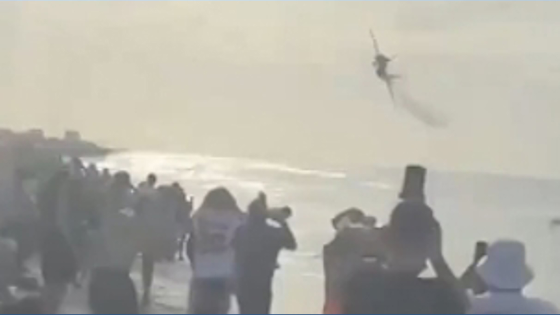 Witness videos captured a Blue Angels jet flying low over a Florida