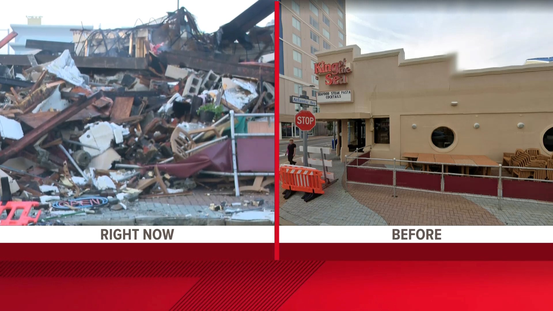 Several VB businesses have been destroyed by a fire that started Tuesday night. One restaurant has been open for more than 40 years, now gone in one night.