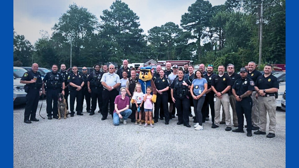 Daughter of fallen officer gets send-off from law enforcement ...