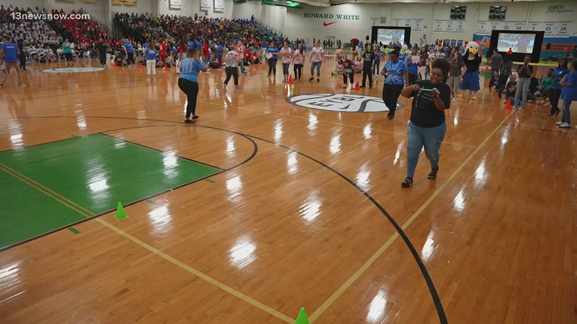 The kick-off featured division-wide and staff celebrations with pep rally cheers and games.