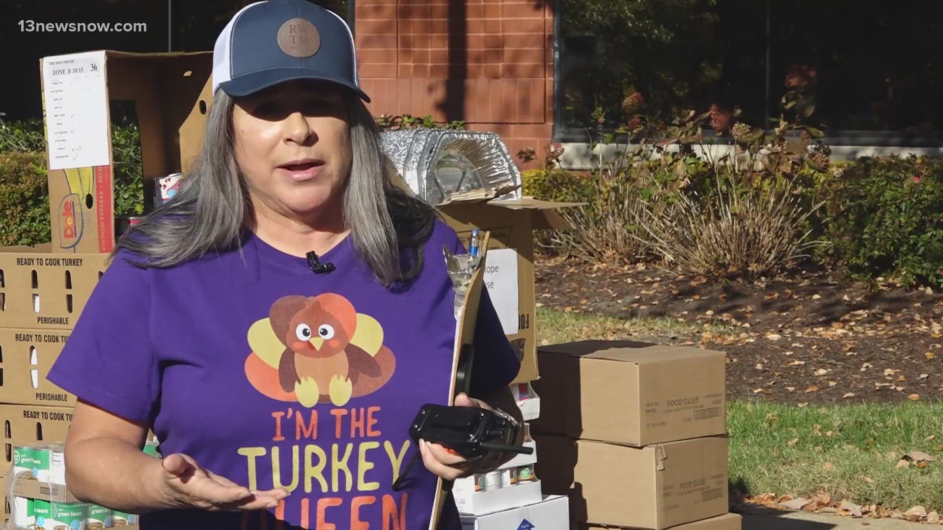 The group of nearly 100 volunteers from Chesapeake are making sure people in Hampton Roads have a holiday meal.