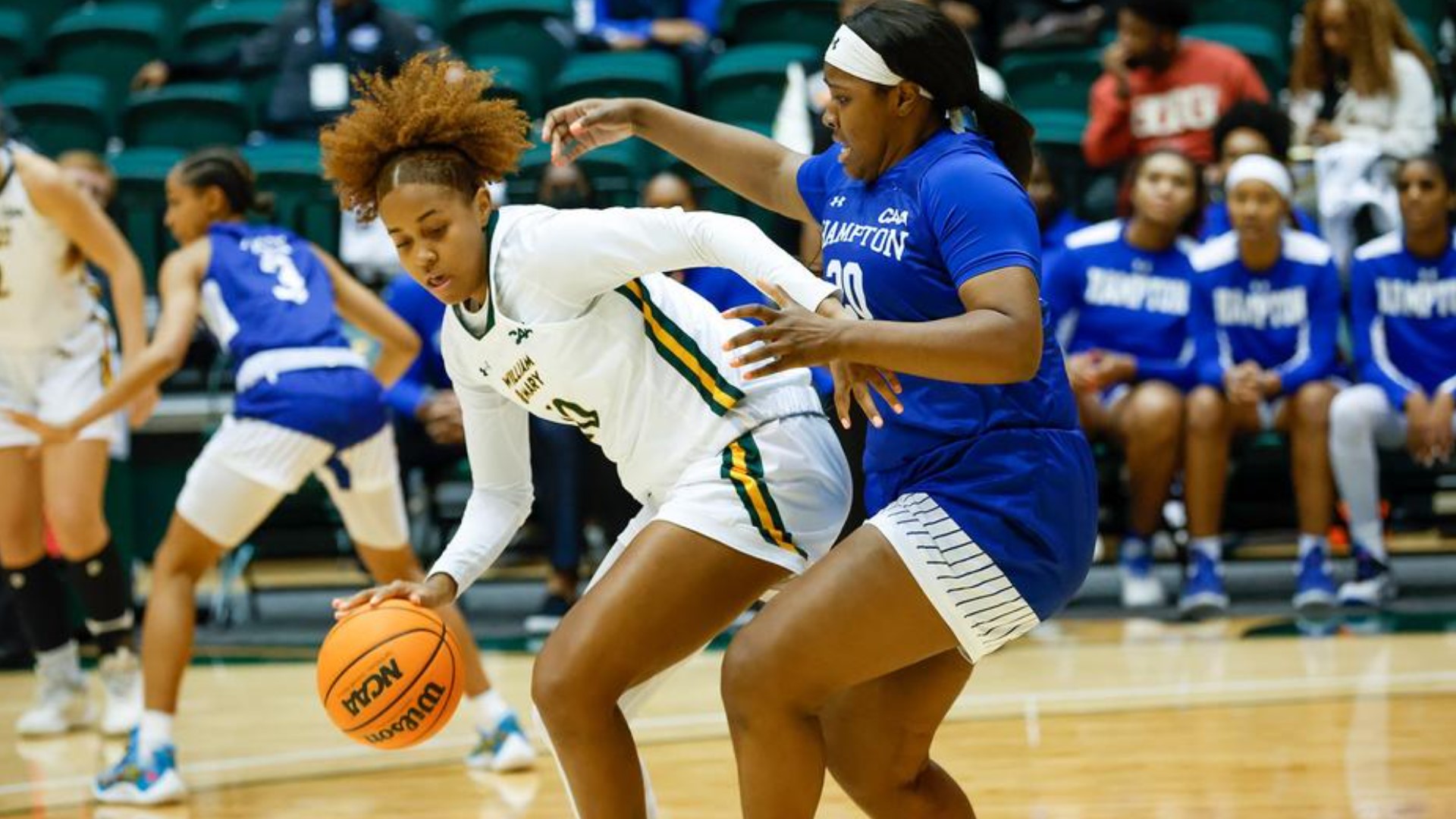 Senior Bre Bellamy finished with 18 points, 11 rebounds, three assists, and three steals.