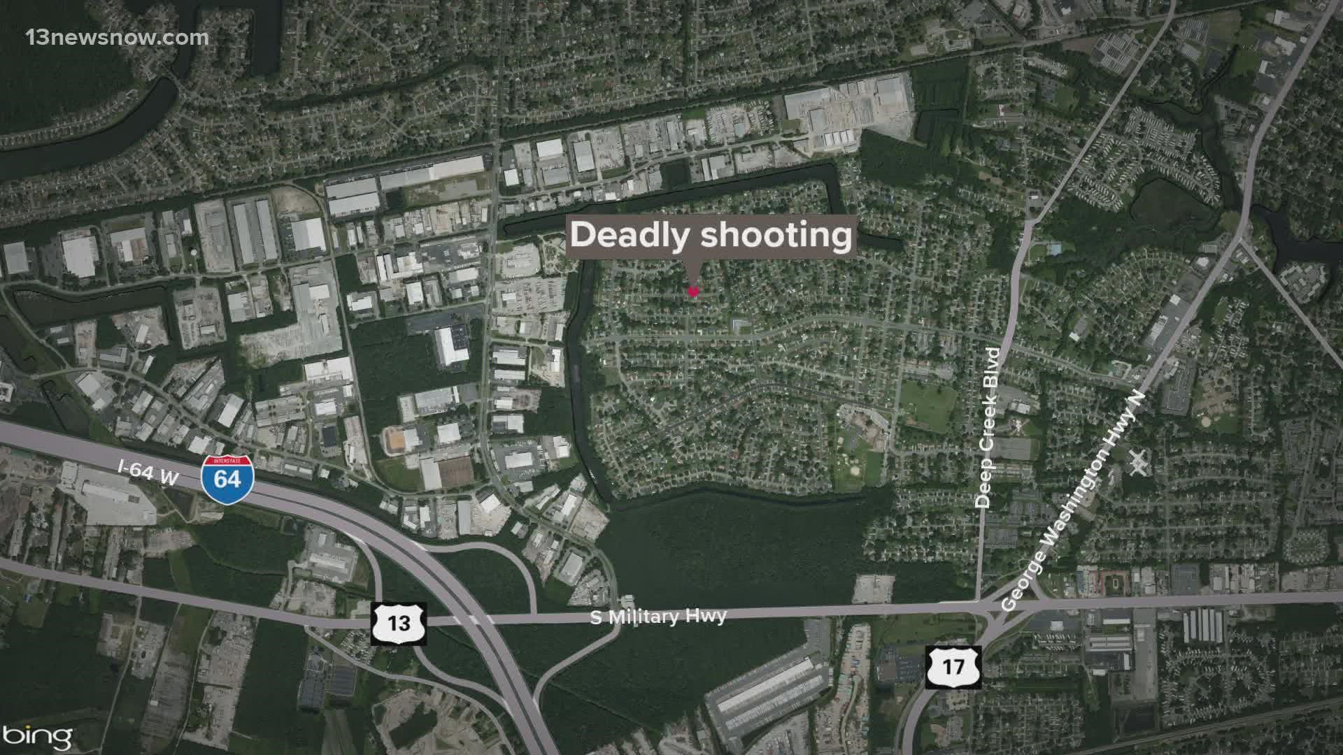 Chesapeake police say 75-year-old Melvin Perry shot his girlfriend's son, 42-year-old Franklin Henry, following an argument.