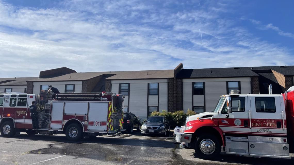 Multiple people displaced after apartment fire in Virginia Beach
