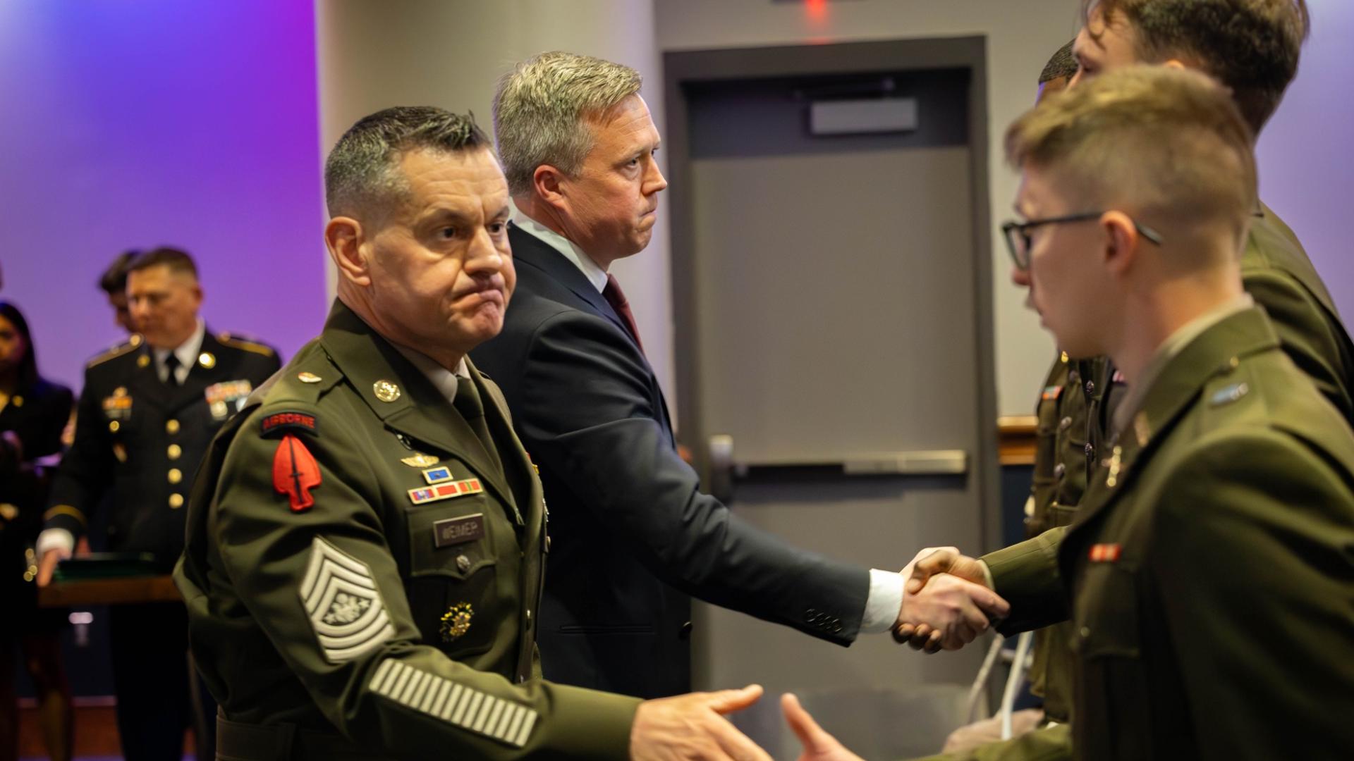 ODU ROTC cadets awarded Purple Hearts and meritorious service medals ...