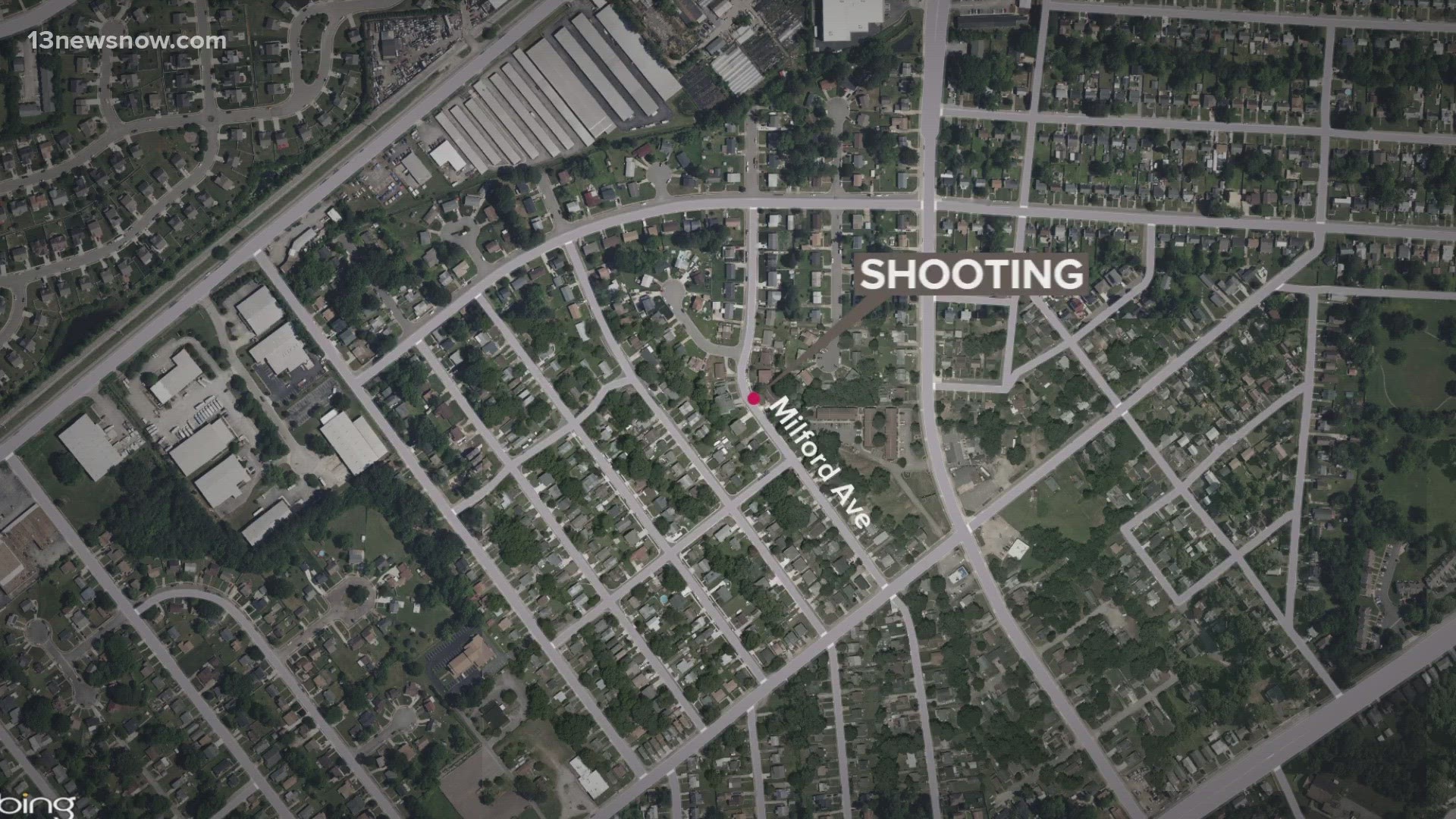 The shooting happened around 4:45 p.m. Sunday, according Hampton Police.