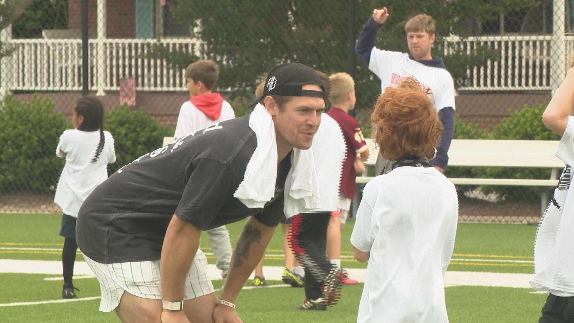 Taylor Heinicke's 9th annual youth football camp was a sold out event Saturday morning where he ran drills, signed autographs, and took pictures with local athletes.