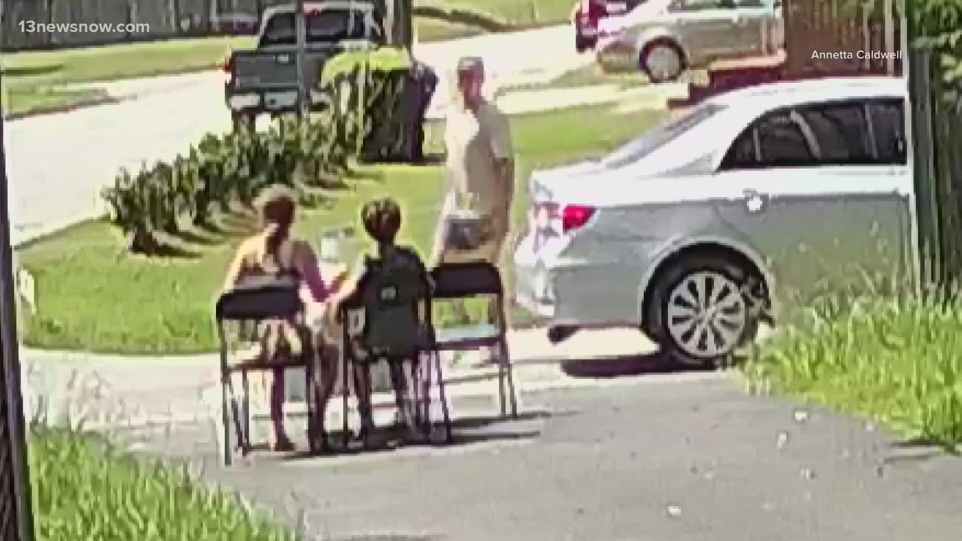 Rebecca and Joshua Caldwell were running a lemonade stand in their driveway when a man pulled up in his car, pretended to be a customer and then stole their cash.