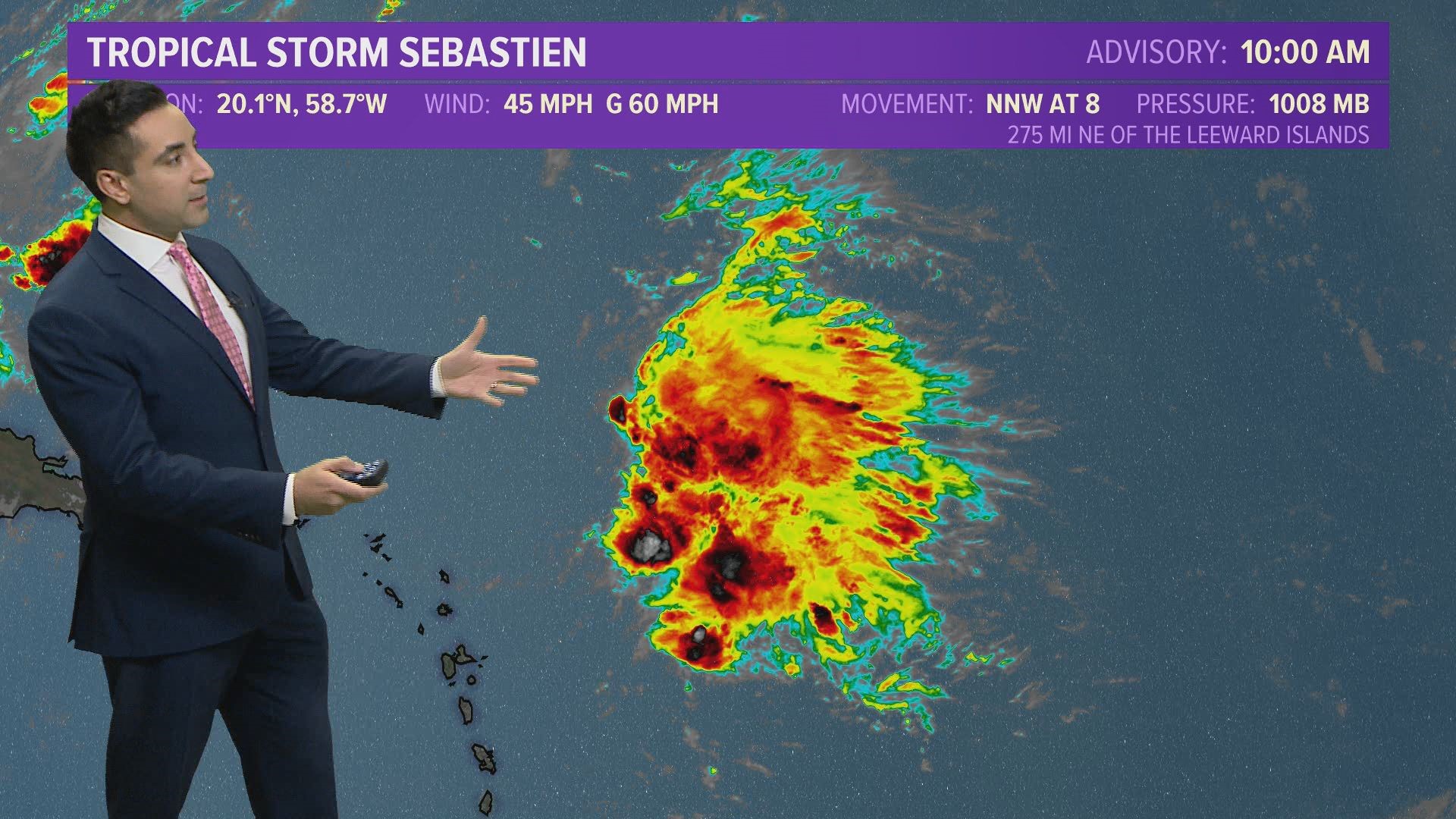 Hurricane season isn't over yet, and 13News Now meteorologist Tim Pandajis is covering the newly-formed Tropical Storm Sebastien.