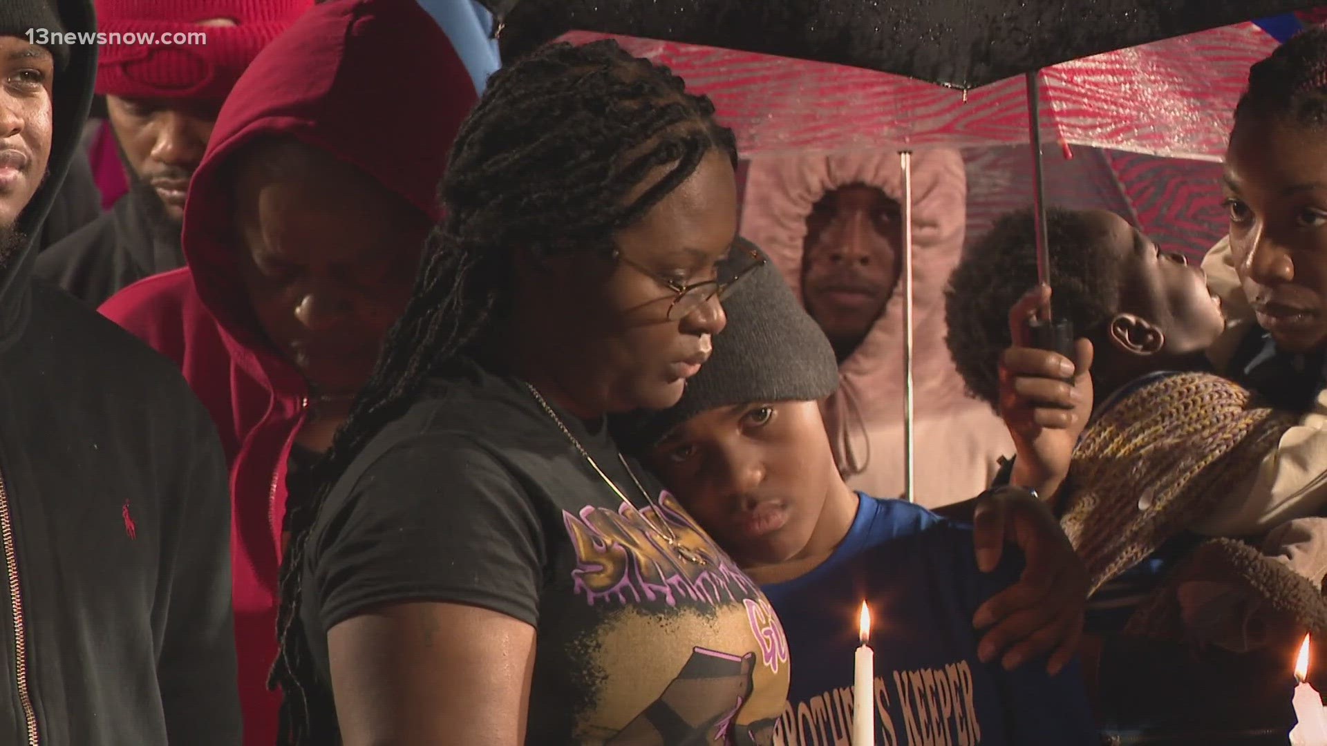 Someone shot and killed 15-year-old Tishaun Oliver on Sunday, and tonight, a vigil was held in his honor.