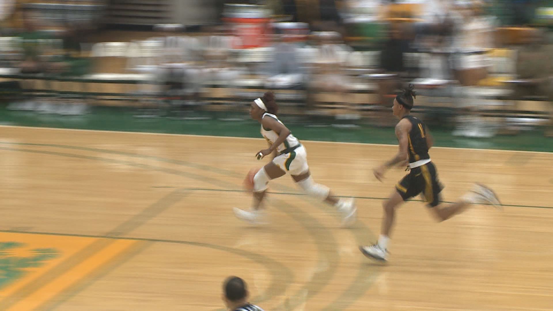 NSU got 24 points from Channette Hicks as they won over Bethune Cookman 61-51