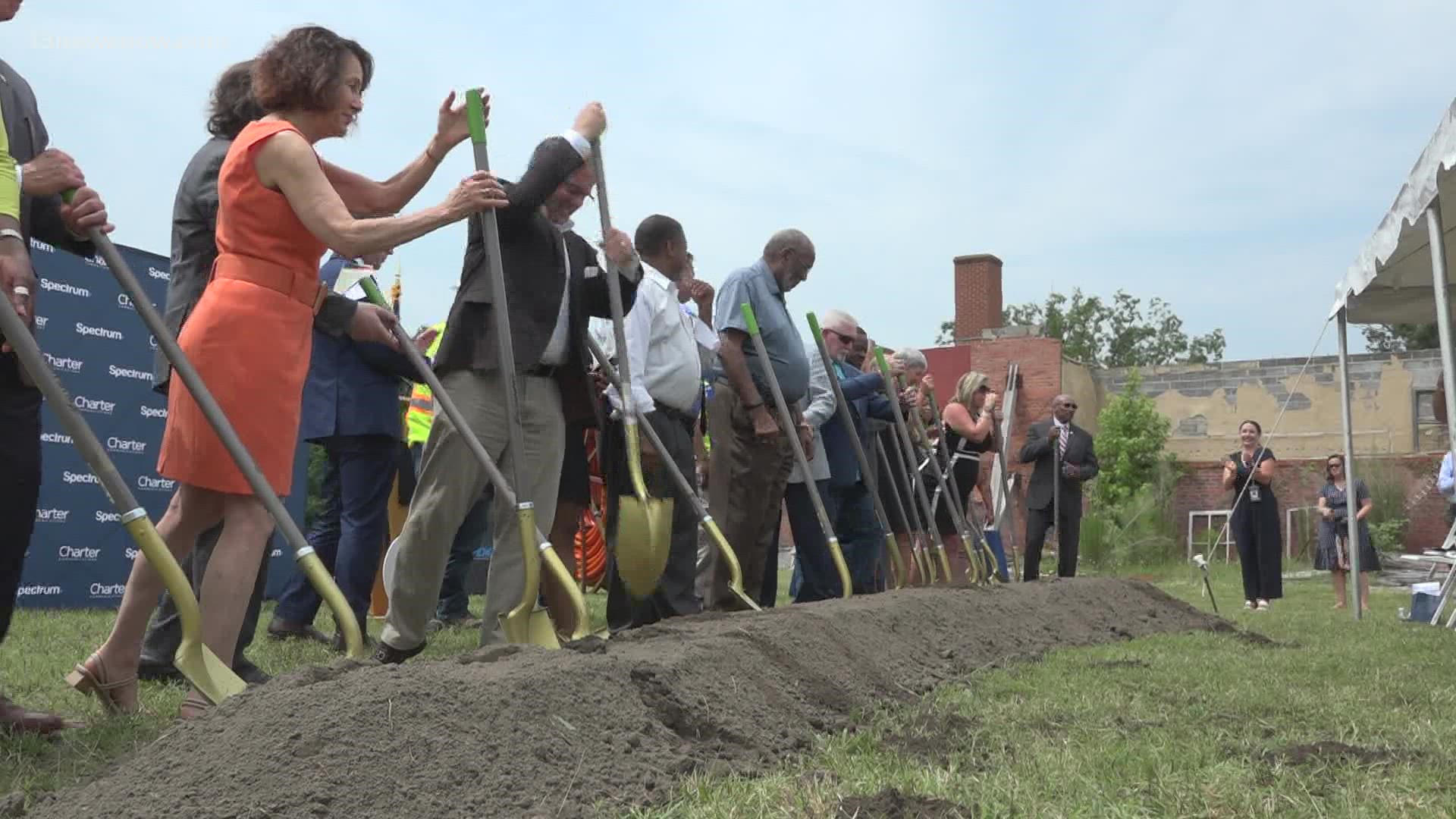 Hampton Roads leaders broke ground on a project that will bring high-speed internet to the more rural areas of Suffolk, Isle of Wight, and Southhampton County.