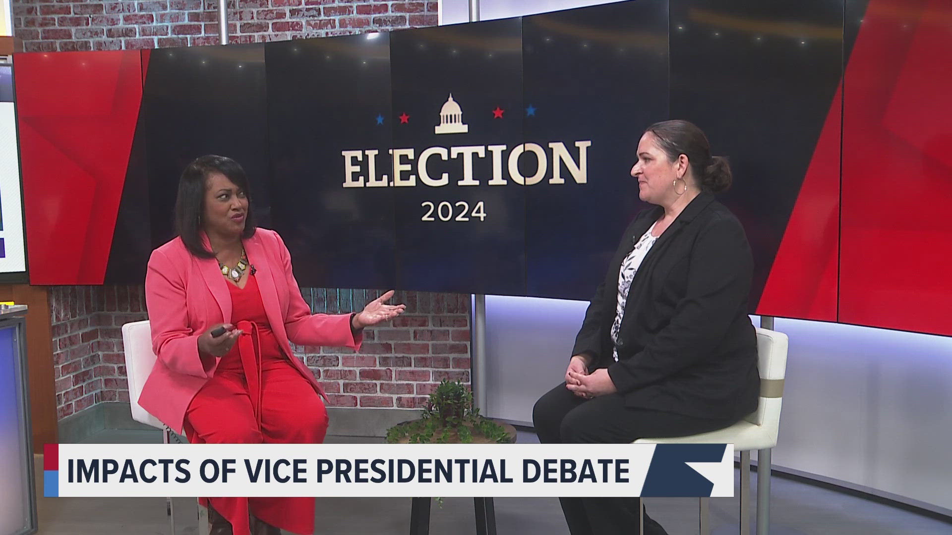 13News Now Political Expert Leslie Caughell delves into the broader impacts Wednesday night's Vice Presidential debate may have on the upcoming election.