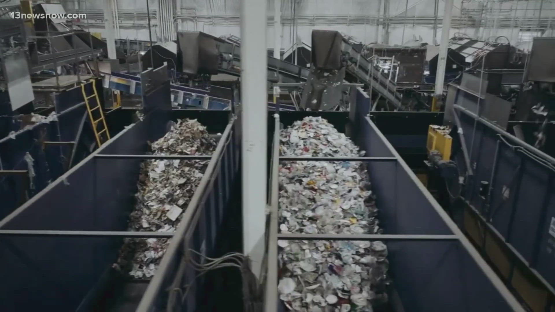 A new AI trash sorting plant opens in Portsmouth.