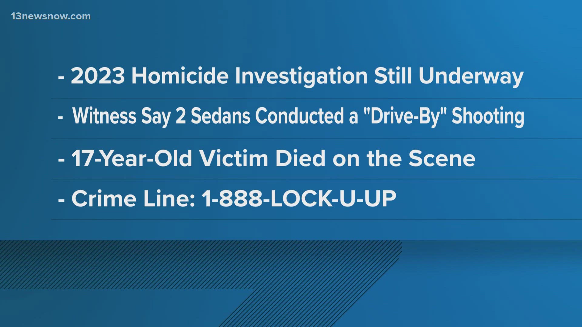 The homicide happened on Feb. 11, 2023, minutes after 8:30 p.m. on the 4000 block of Cedar Lane. Jordan Snipes, 17, had been heading a party in the area.