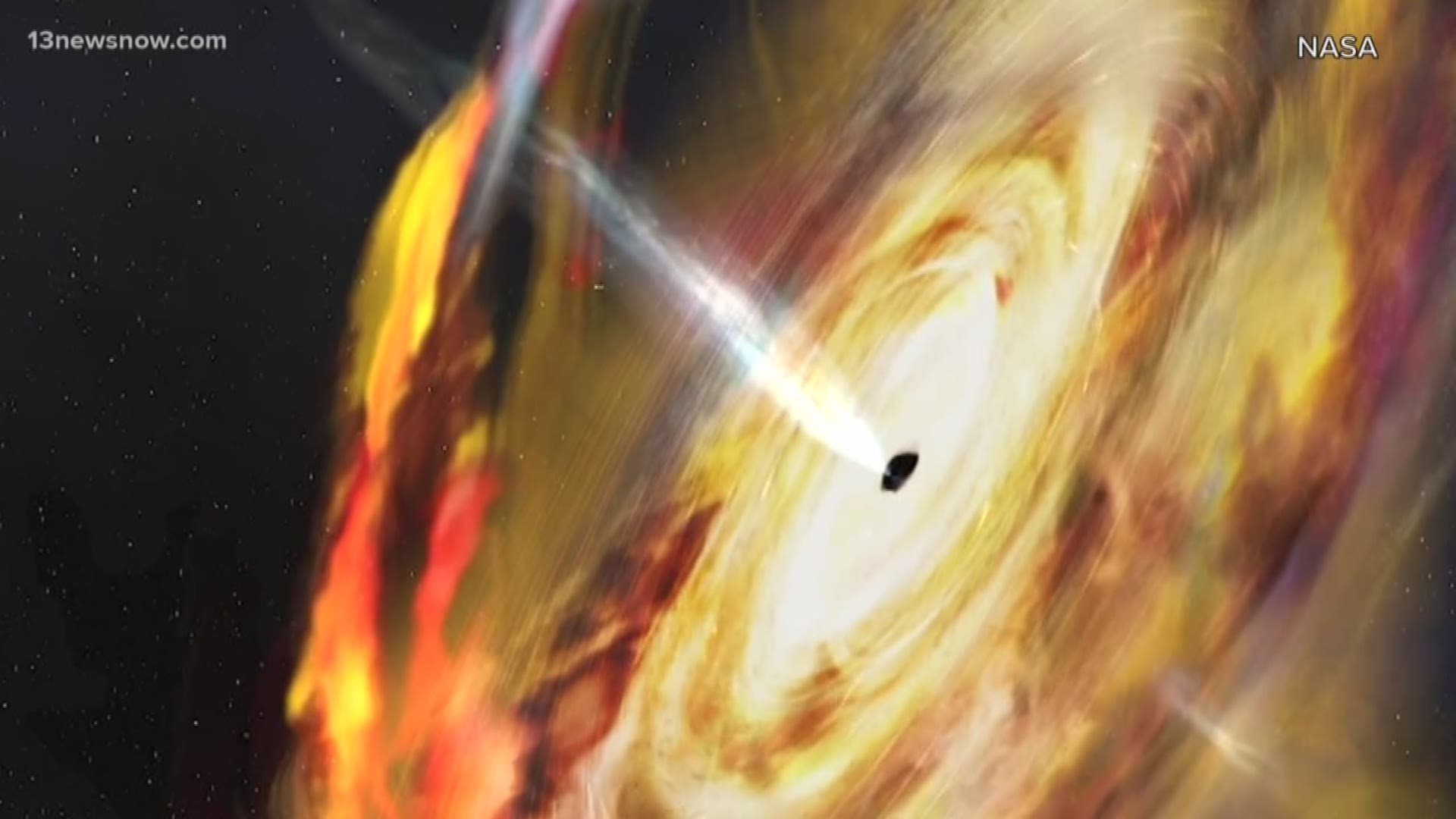 star turning into a black hole