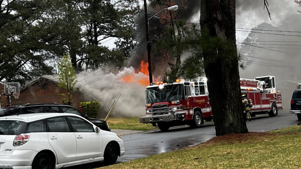 6 displaced after house fire in Chesapeake | 13newsnow.com