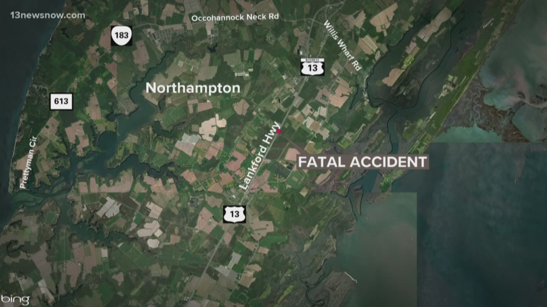 One man died after the car he was driving crashed into a tractor-trailer head-on on Route 13 in Northampton County.