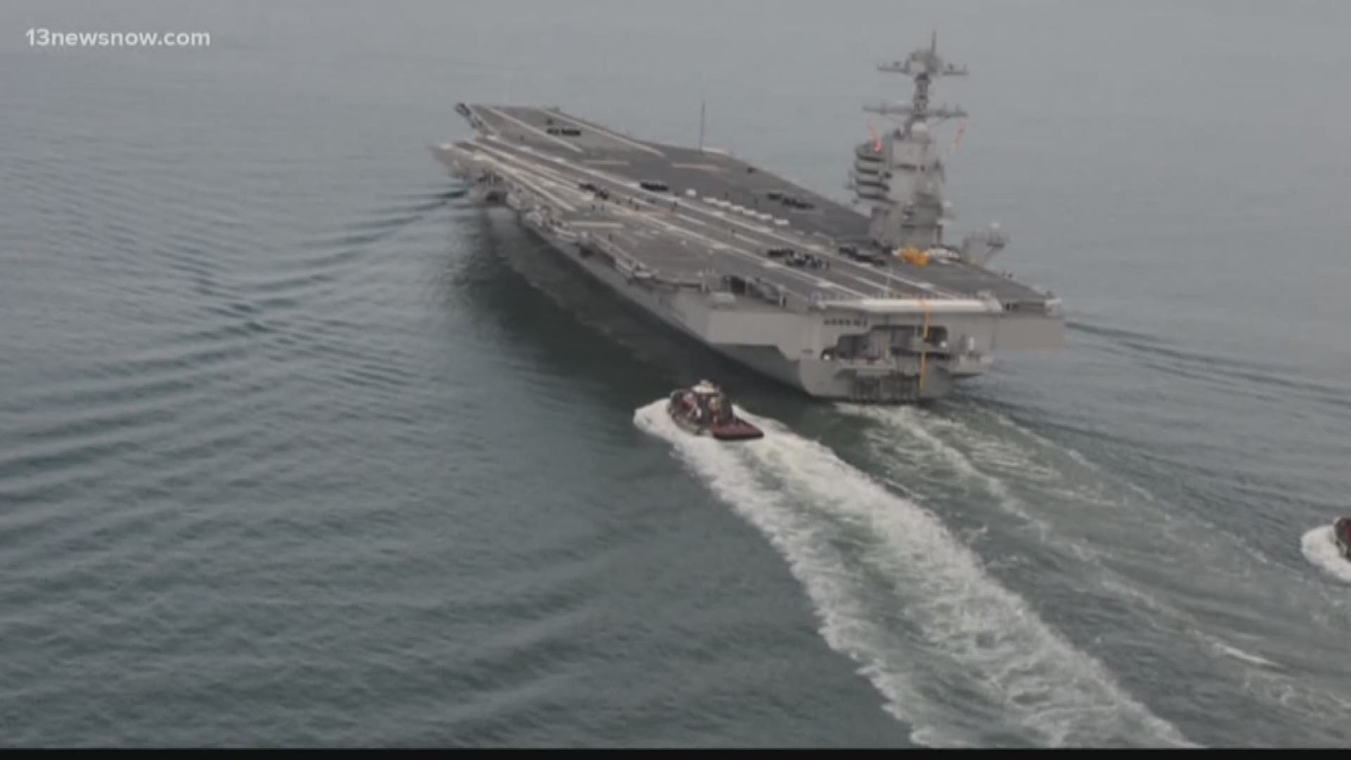 The Commander in Chief is again questioning technology used on the Norfolk-based USS Gerald R. Ford.