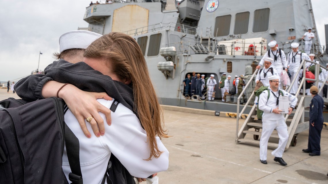Destroyer USS Mitscher returns to Norfolk following surge deployment - Vimarsana News