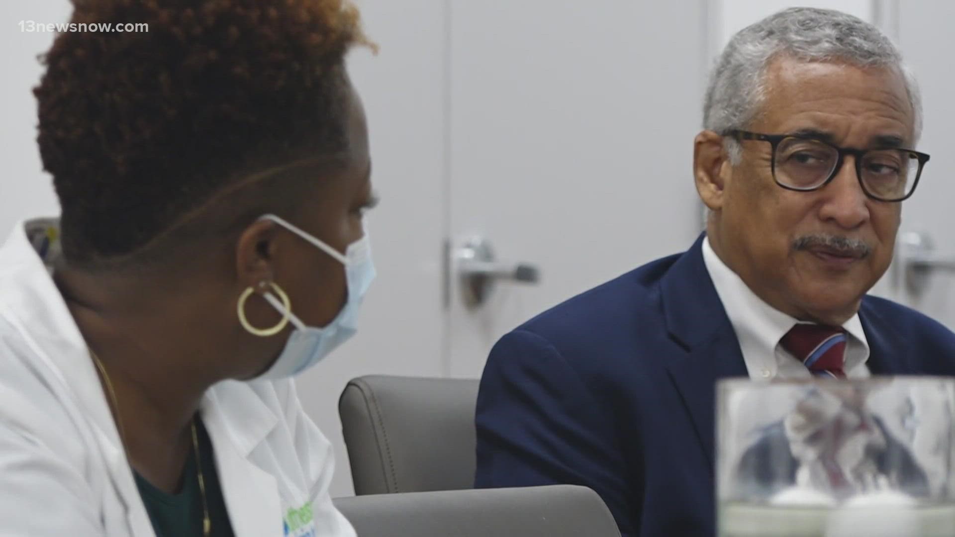 Congressman Bobby Scott met with health providers on reproductive health after the US Supreme Court overturned Roe v. Wade.