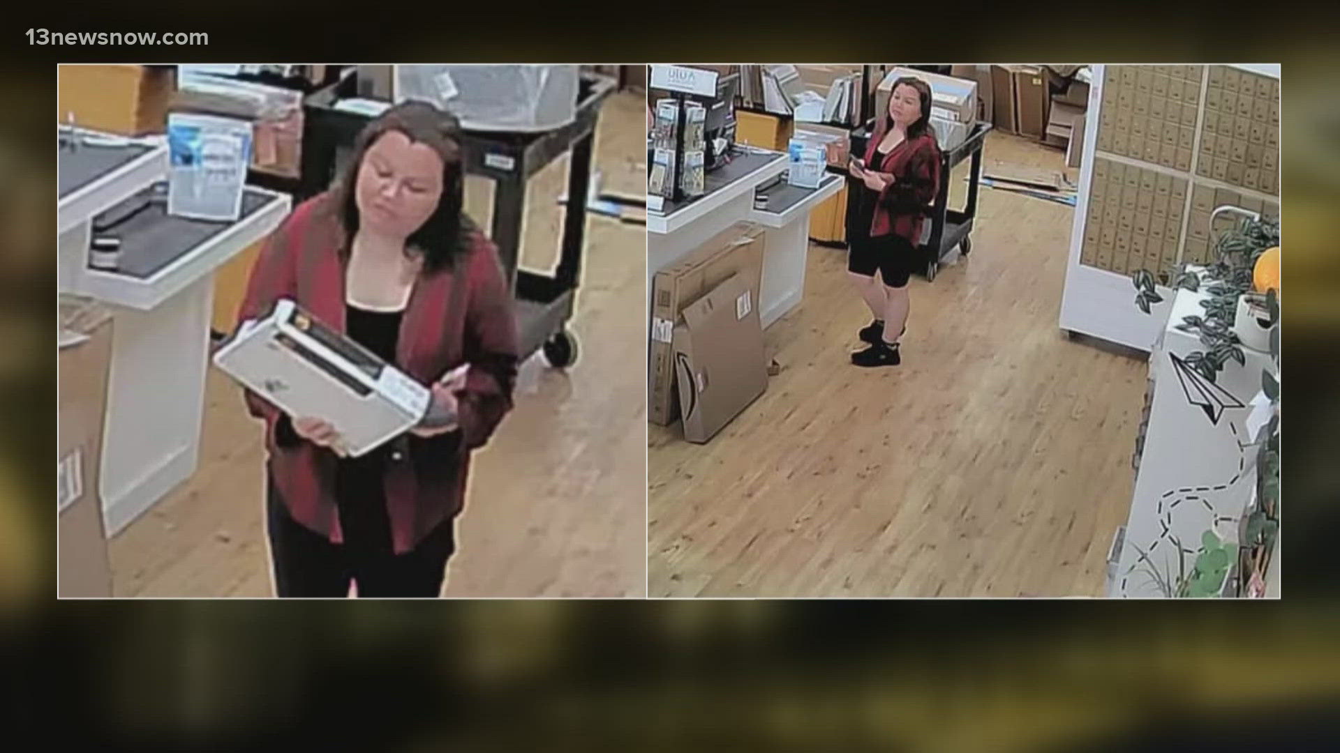 Police released these pictures of this woman today who may live in Hampton Roads, Richmond or the New York City area.