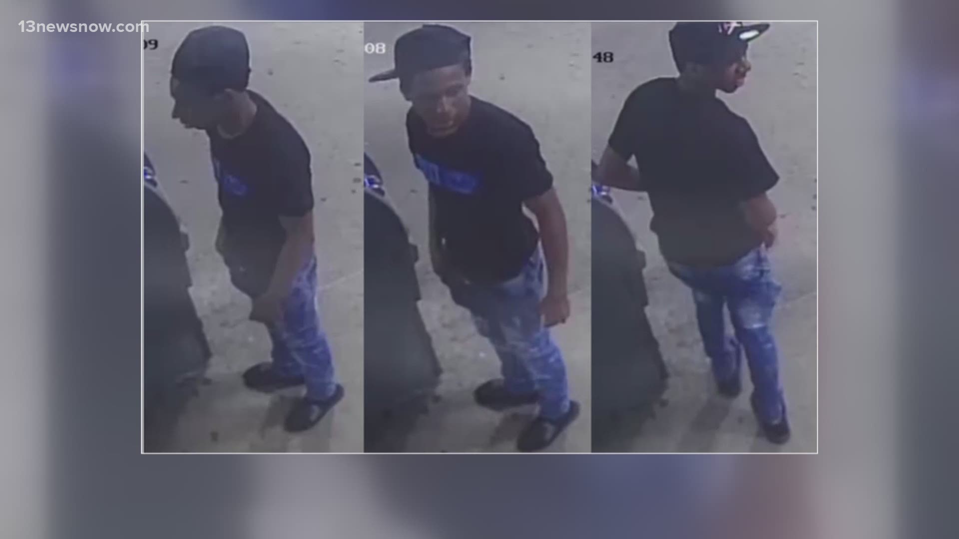 Do you know this man? Police in Virginia Beach say he robbed a woman at gunpoint as she was placing her young child in her car.