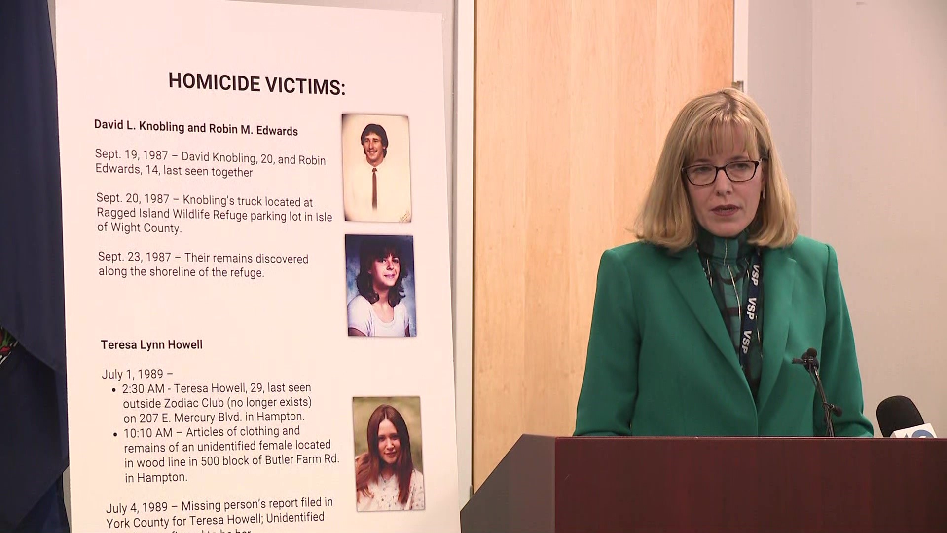 Alan Wade Wilmer Sr. is linked two one of the Colonial Parkway murders cold-case killings, as well as another homicide from 1989 in Hampton.