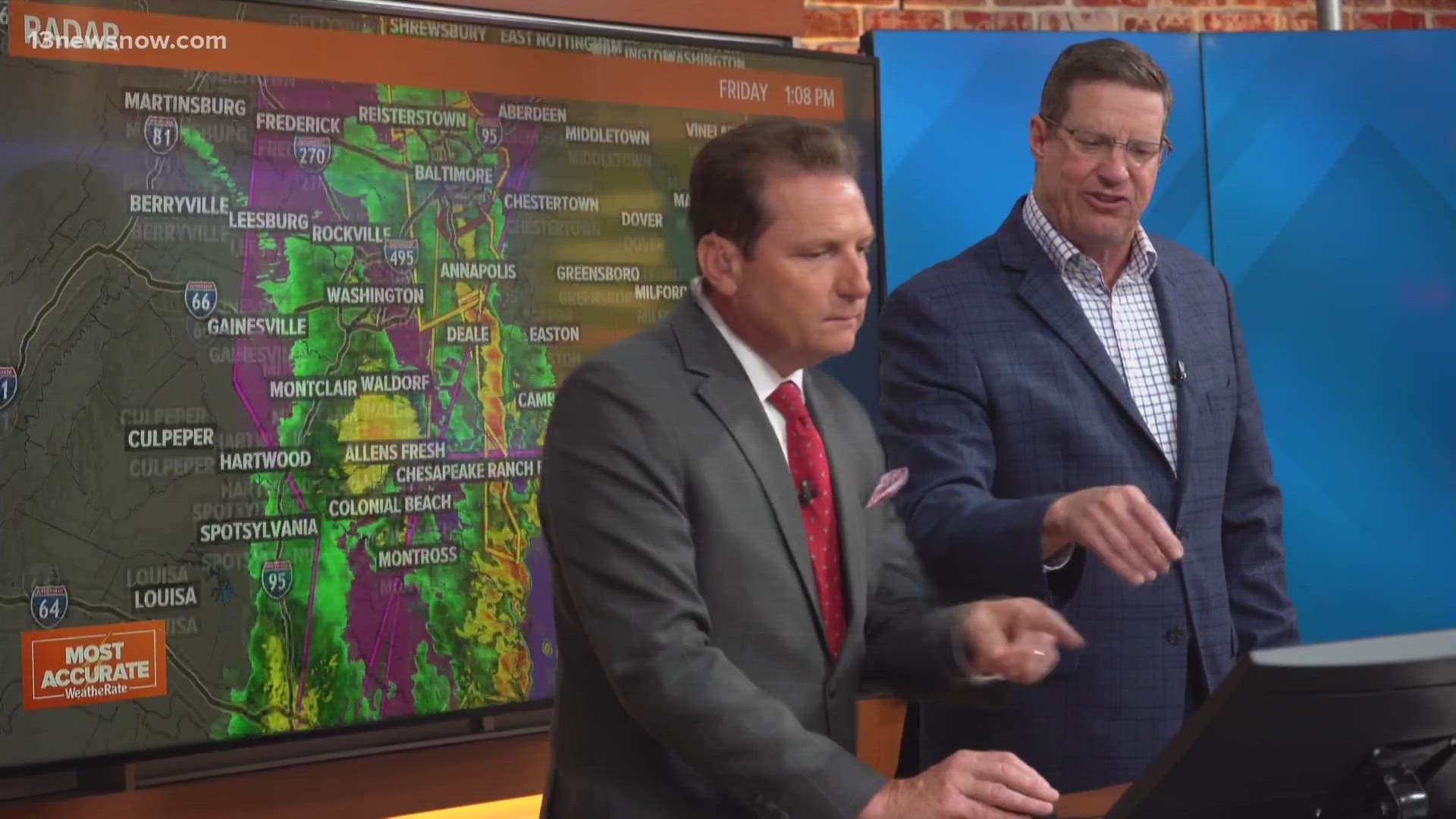 Whenever there is imminent weather danger, our team of meteorologists will immediately go on the air.