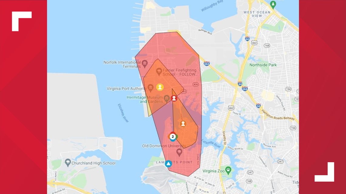 Power restored after outage in parts of Norfolk