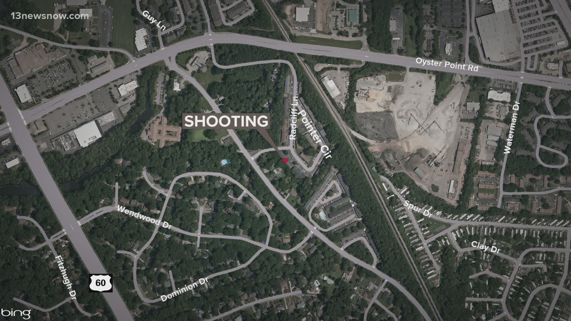 Newport News Police Department said a man was fatally shot in the 200 block of Pointer Circle.
