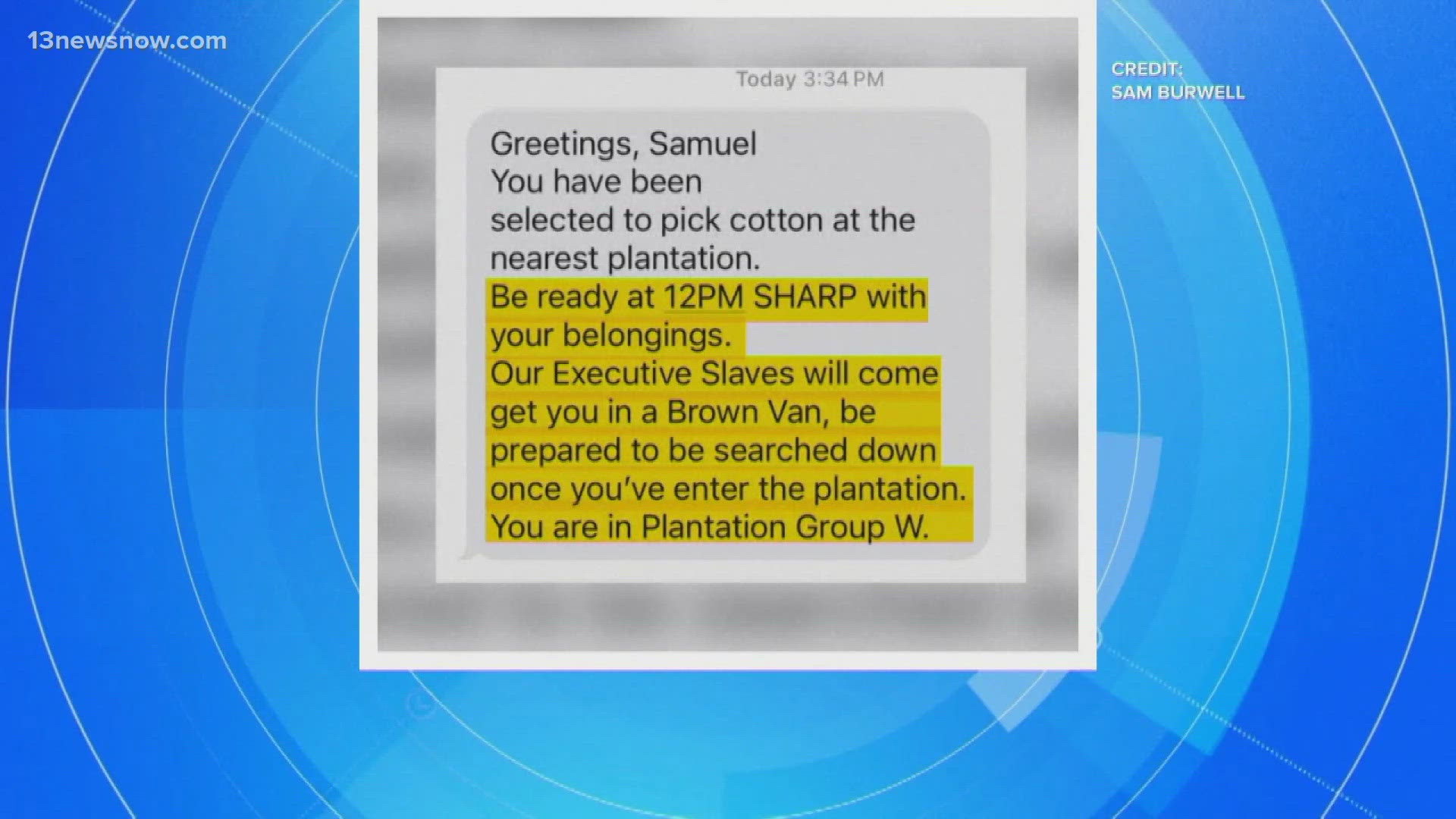 The TextNow company, a service that allows people to create phone numbers, says it's working to shut down accounts of those involved with sending racist spam texts.