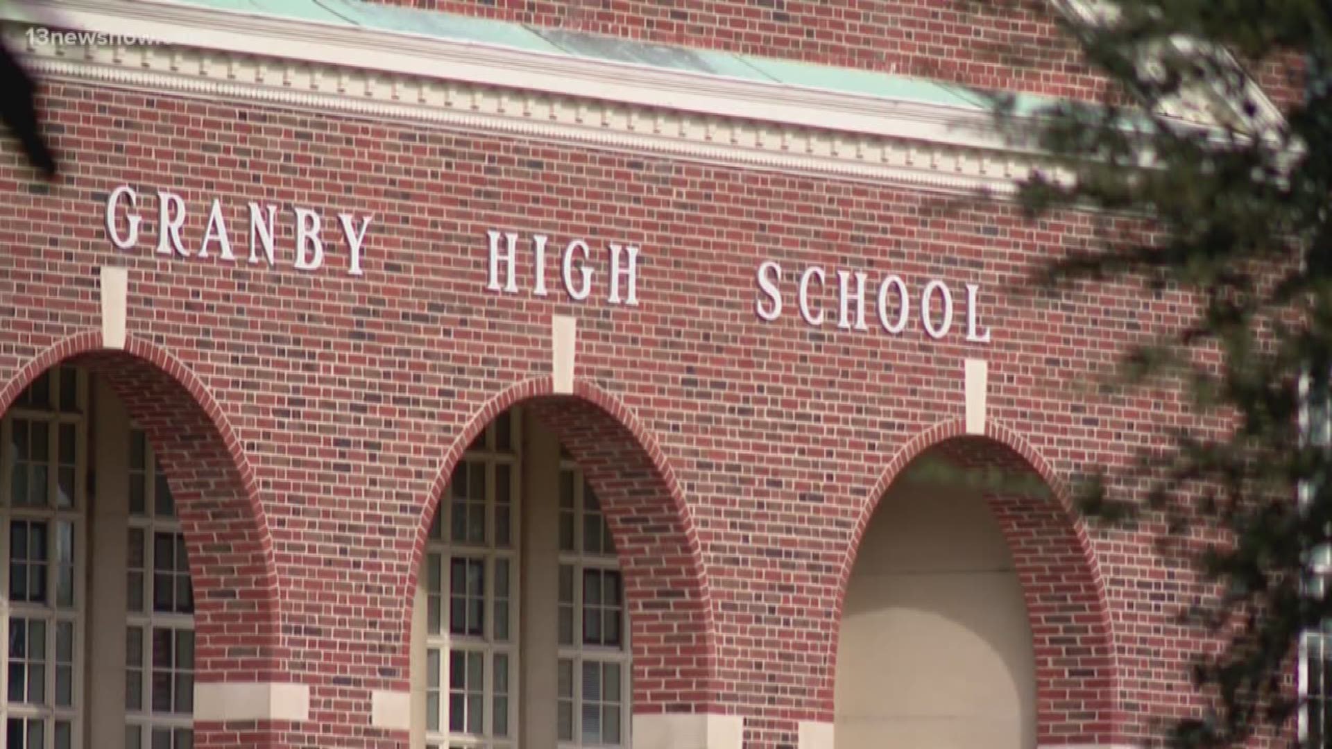 Norfolk Police say Granby High School went on lockdown because someone reported a student with a gun. The student was searched and no gun was found.