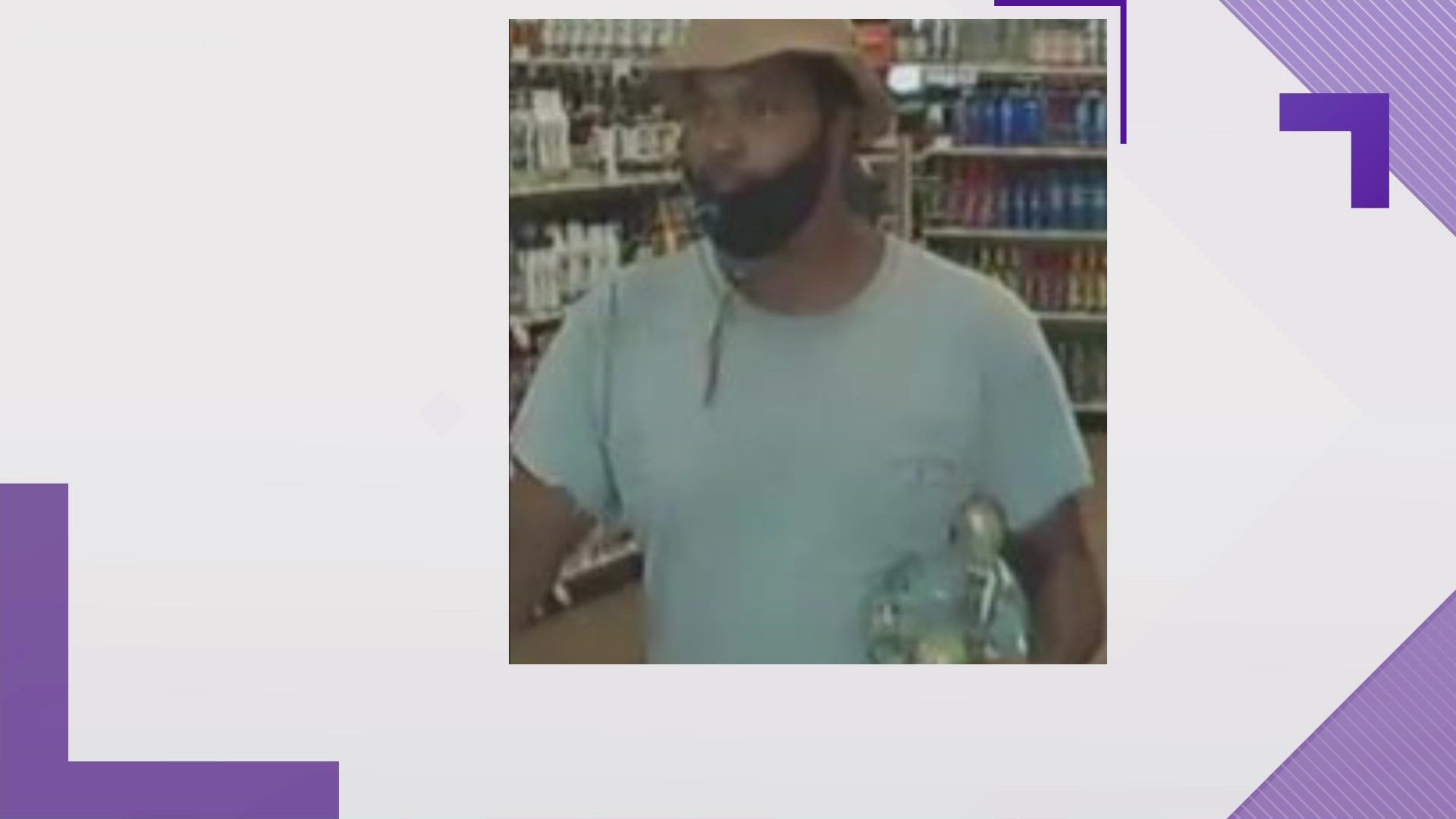 The Virginia Beach Crime Solvers said this man has stolen from almost every ABC store in the city. He's suspected of taking $2,000 worth of alcohol.