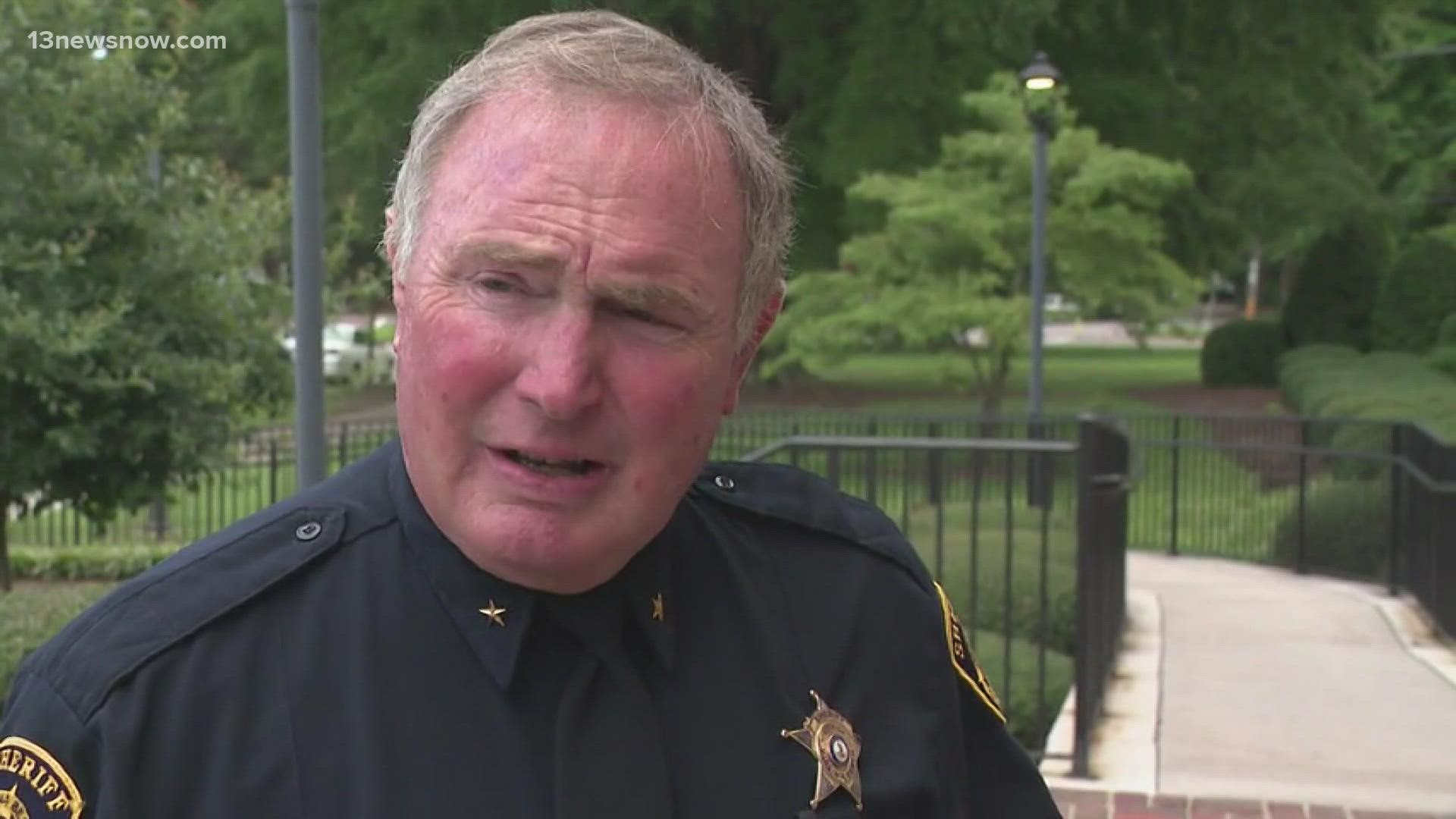 The Virginia Beach Sheriff wants his deputies to get paid more, so they can make the same amount as police officers.